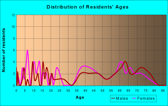 Age and Sex of Residents in zip code 17974