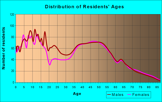 Age and Sex of Residents in zip code 19311
