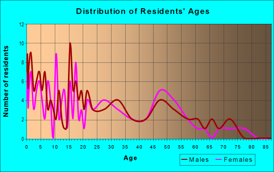 Age and Sex of Residents in zip code 19358