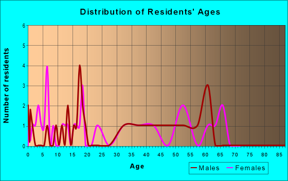 Age and Sex of Residents in zip code 23302