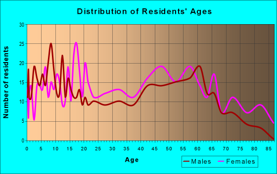 Age and Sex of Residents in zip code 23867