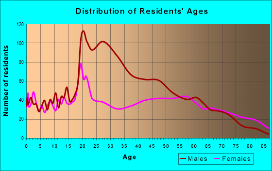 Age and Sex of Residents in zip code 23868
