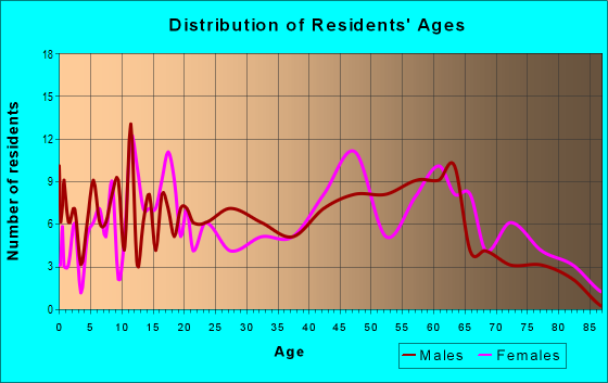 Age and Sex of Residents in zip code 23967