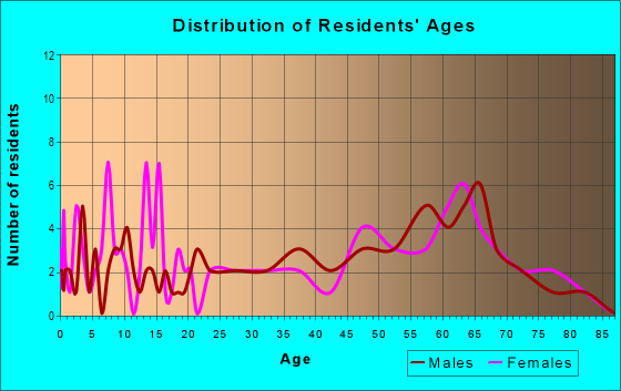 Age and Sex of Residents in zip code 24161