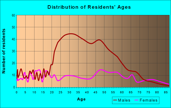 Age and Sex of Residents in zip code 24430