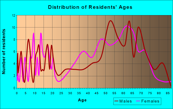 Age and Sex of Residents in zip code 24473