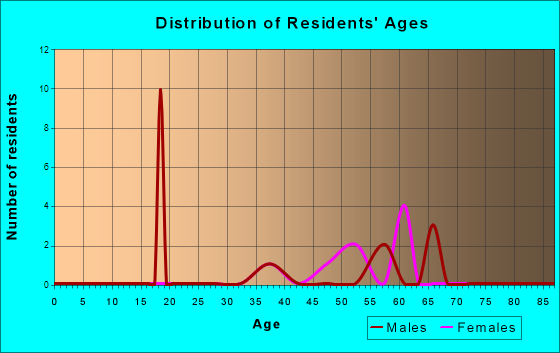 Age and Sex of Residents in zip code 24624