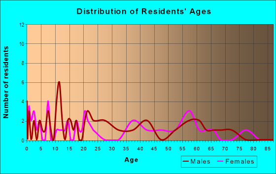 Age and Sex of Residents in zip code 24731