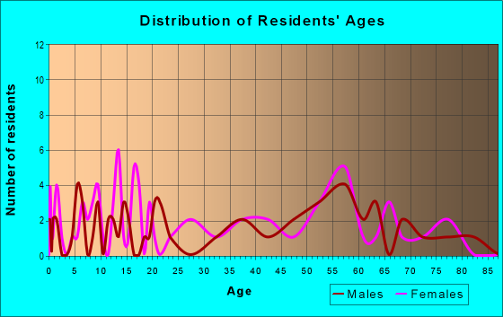 Age and Sex of Residents in zip code 24849