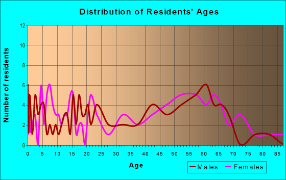 Age and Sex of Residents in zip code 24860
