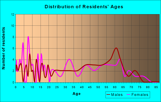 Age and Sex of Residents in zip code 26036