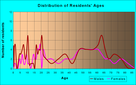 Age and Sex of Residents in zip code 26161