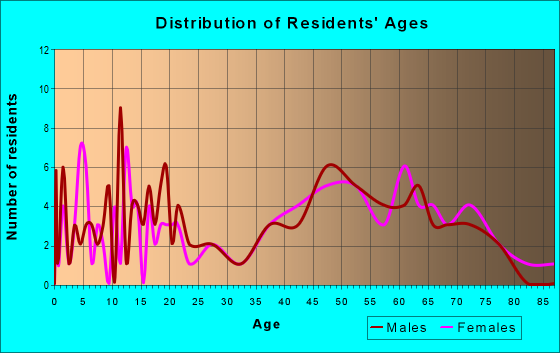 Age and Sex of Residents in zip code 26178