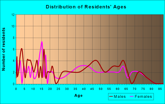 Age and Sex of Residents in zip code 26691
