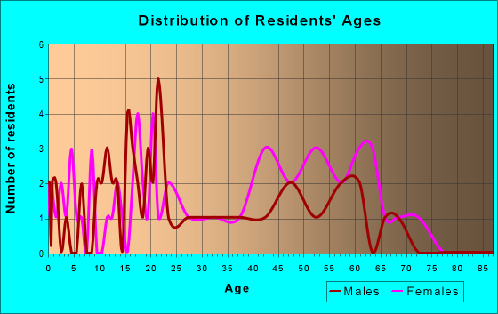 Age and Sex of Residents in zip code 29519