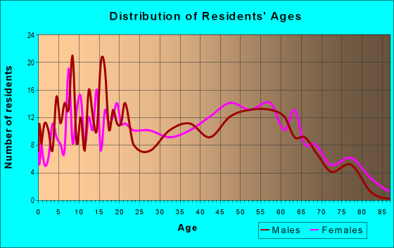 Age and Sex of Residents in zip code 29911