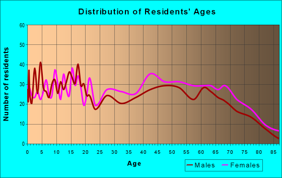 Age and Sex of Residents in zip code 29924