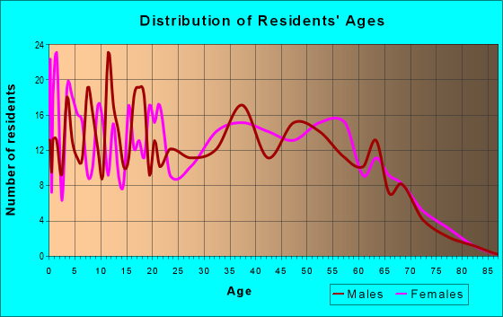 Age and Sex of Residents in zip code 30234