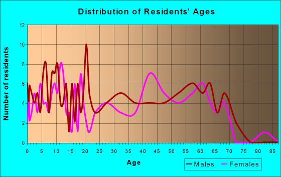 Age and Sex of Residents in zip code 30285