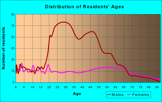 Age and Sex of Residents in zip code 30411
