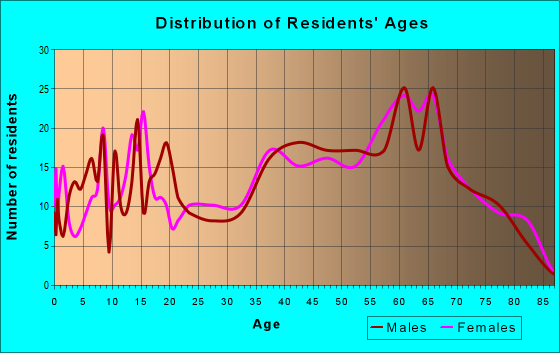 Age and Sex of Residents in zip code 37317