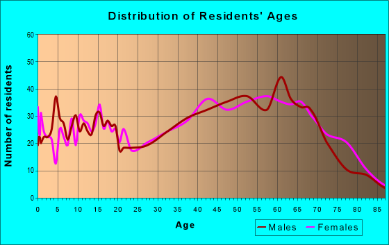 Age and Sex of Residents in zip code 37870