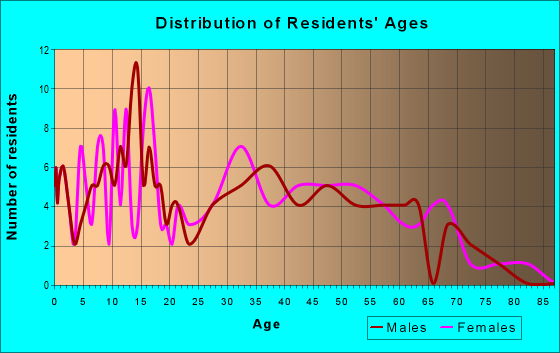 Age and Sex of Residents in zip code 41667