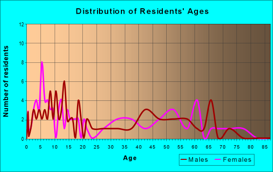 Age and Sex of Residents in zip code 42369