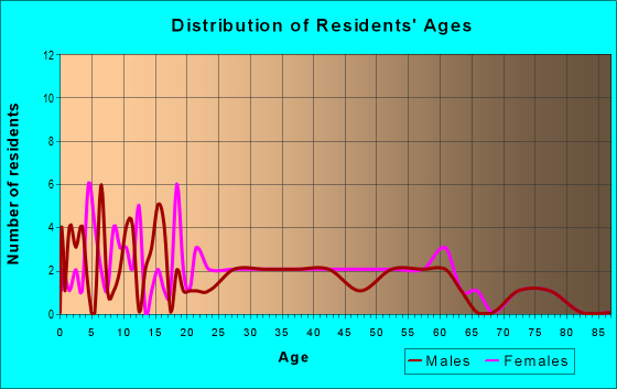 Age and Sex of Residents in zip code 45307