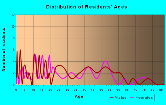 Age and Sex of Residents in zip code 45360