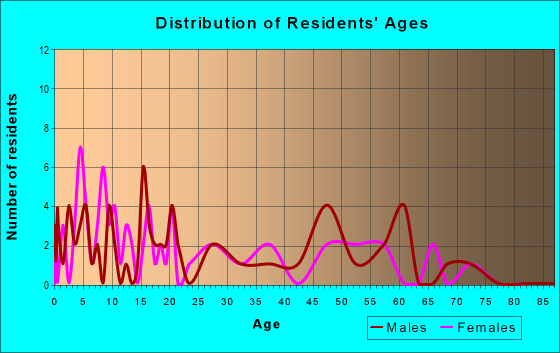 Age and Sex of Residents in zip code 45861