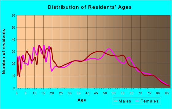Age and Sex of Residents in zip code 46510