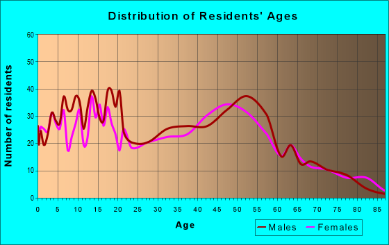 Age and Sex of Residents in zip code 49328