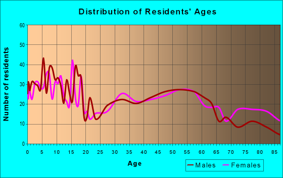 Age and Sex of Residents in zip code 51246