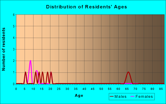 Age and Sex of Residents in zip code 51341