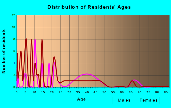 Age and Sex of Residents in zip code 51452