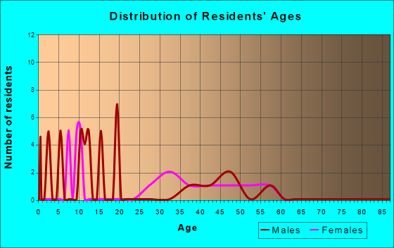 Age and Sex of Residents in zip code 53176