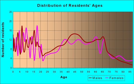 Age and Sex of Residents in zip code 55312