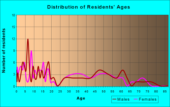 Age and Sex of Residents in zip code 56173