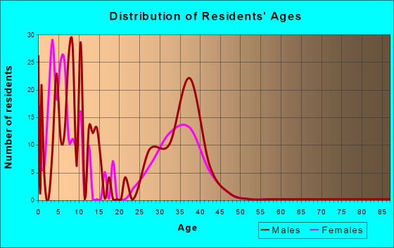Age and Sex of Residents in zip code 60037