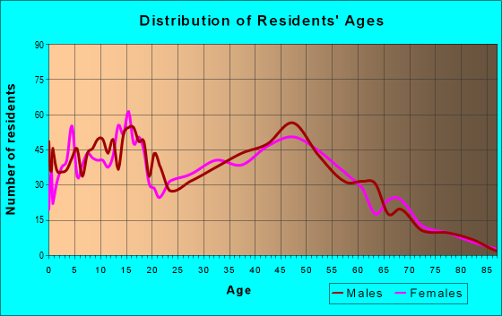 Age and Sex of Residents in zip code 60408
