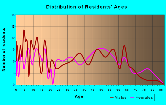 Age and Sex of Residents in zip code 60935