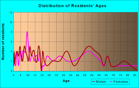 Age and Sex of Residents in zip code 61773