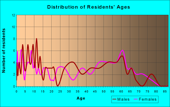 Age and Sex of Residents in zip code 61816