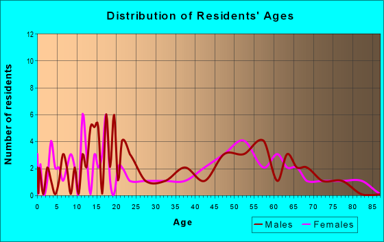 Age and Sex of Residents in zip code 62481