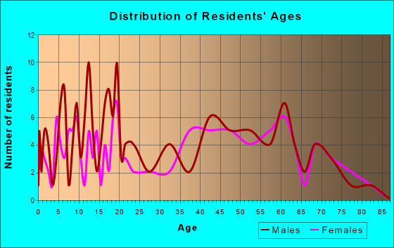 Age and Sex of Residents in zip code 62905