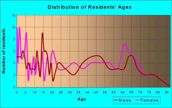 Age and Sex of Residents in zip code 63767