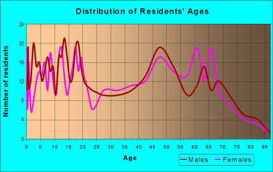 Age and Sex of Residents in zip code 71937