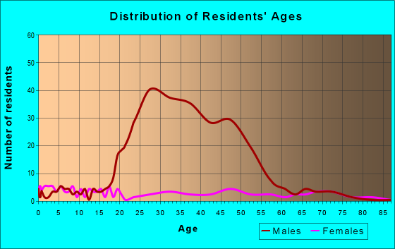 Age and Sex of Residents in zip code 73841