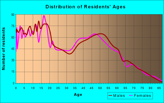 Age and Sex of Residents in zip code 78112